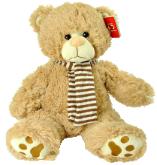 beige soft bear with scarf