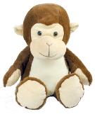 brown stuffed monkey with cute face