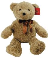 grey brown teddy bear with short plush
