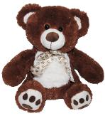 brown bear with white front