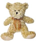 curly plush beige teddy animal